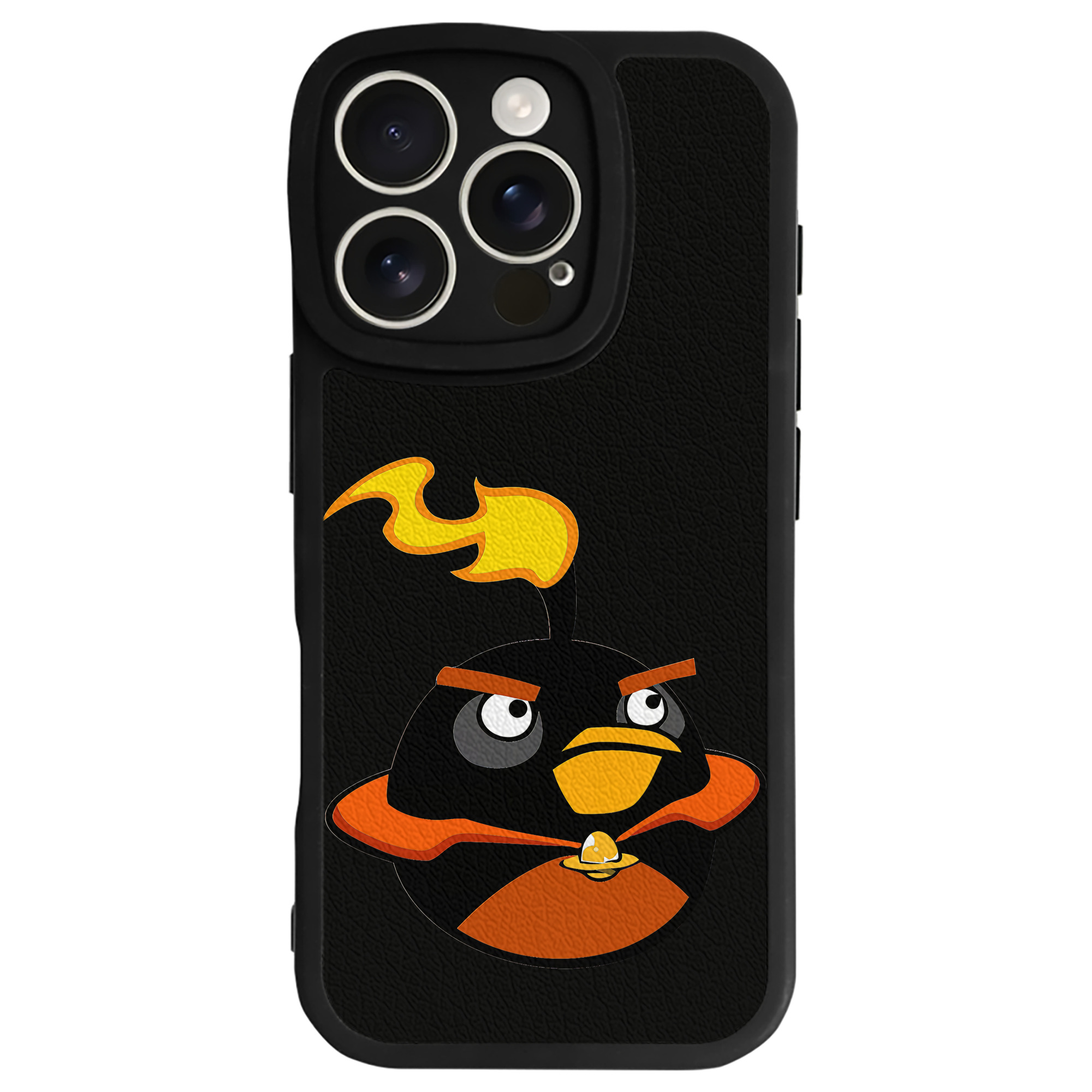 （画像用） Angry Birds アングリーバード 【iPhone 16シリーズ対応】シリコンスマホケース（レザー調） 材質：シリコン